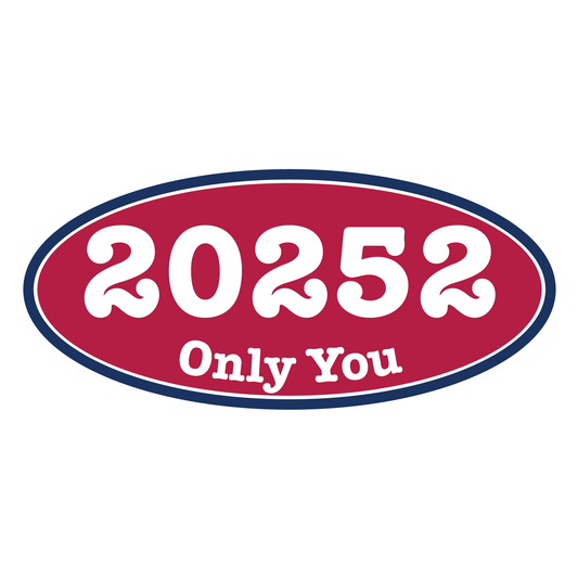 White Enamel 12 oz. Mug - 20252 Red White and Blue Oval