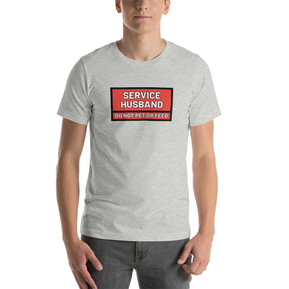 Premium Unisex T-Shirt - Service Husband - Textured Design