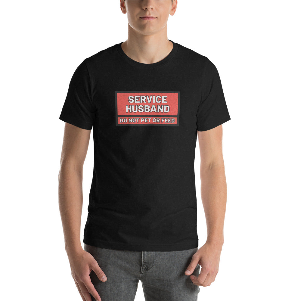 Premium Unisex T-Shirt - Service Husband - Textured Design