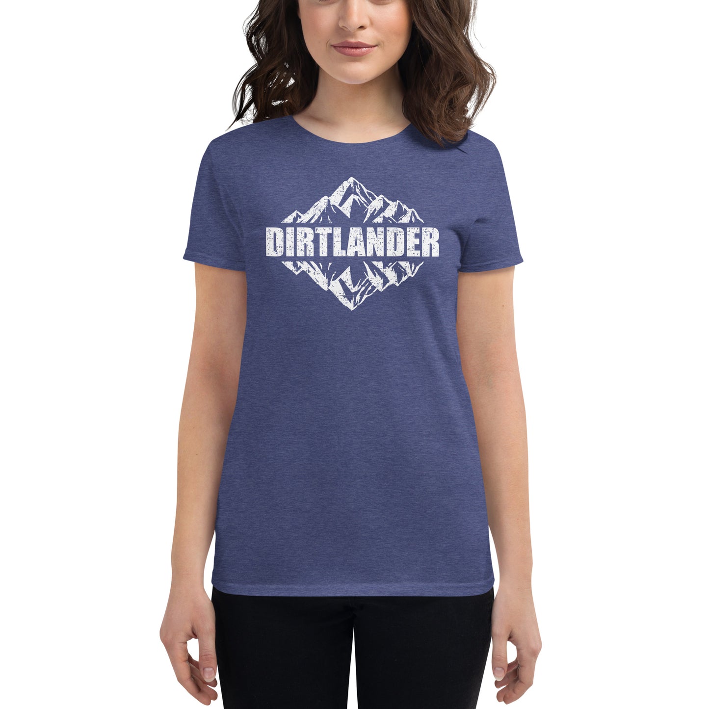 Women's Fashion Fit T-Shirt - Dirtlander Logo with Texture