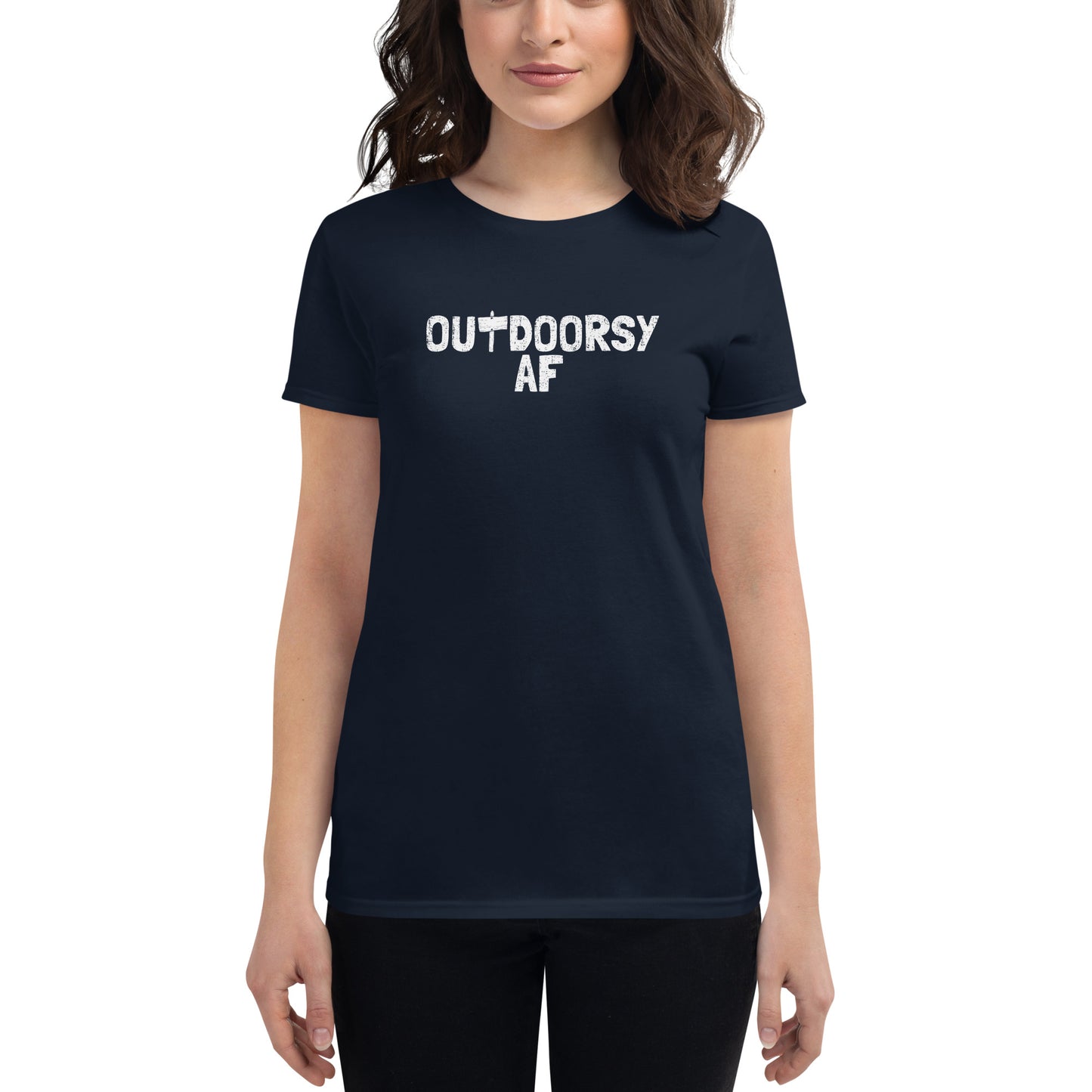 Women's Fashion Fit T-shirt - Outdoorsy AF