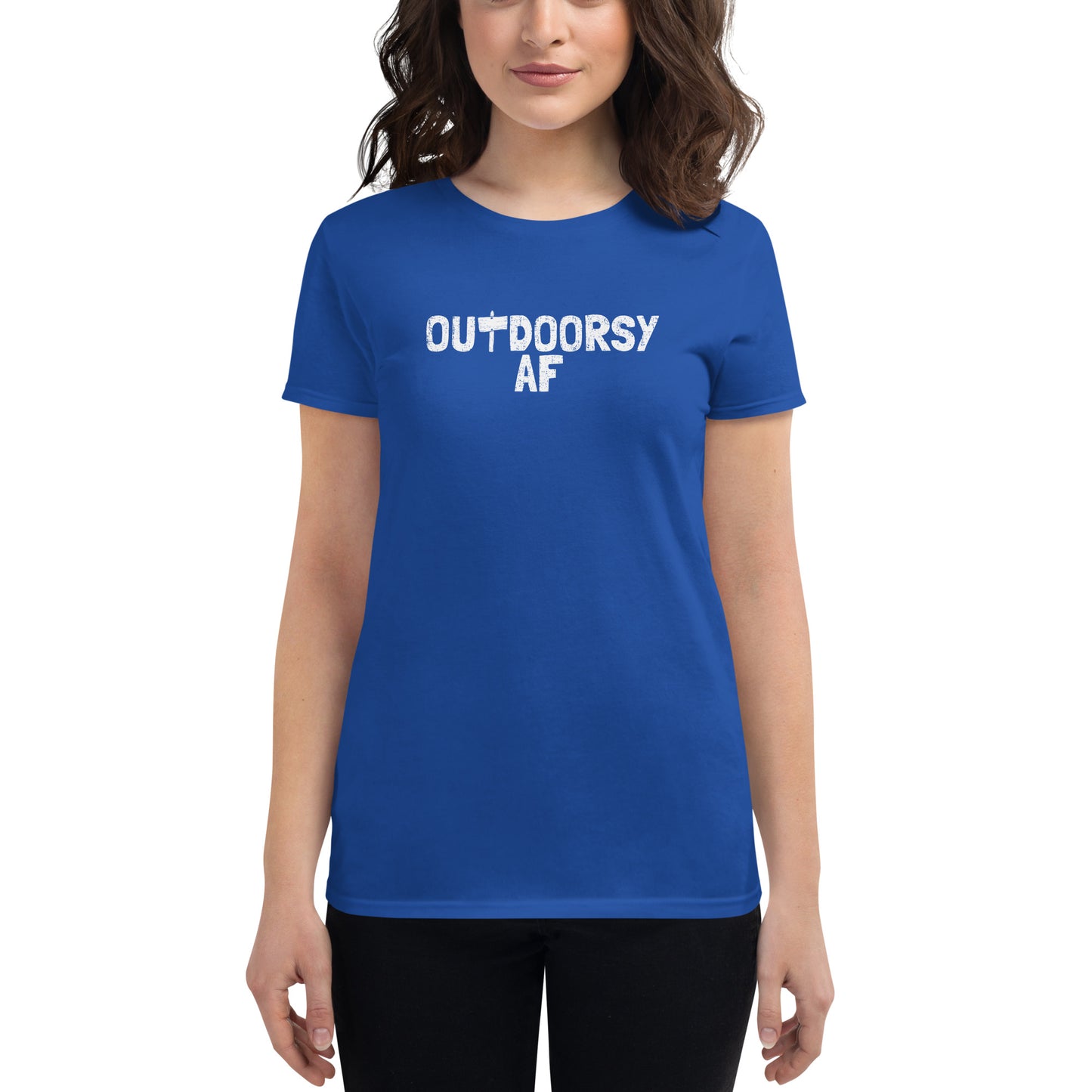 Women's Fashion Fit T-shirt - Outdoorsy AF